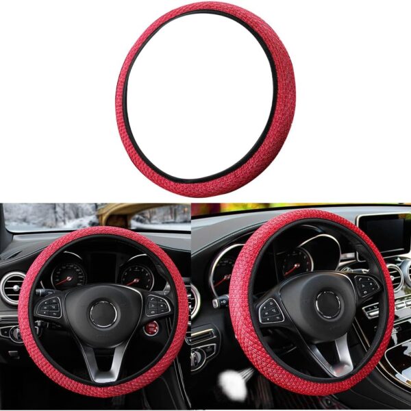 Universal steering wheel cover, breathable ice silk material, non-slip and odorless
