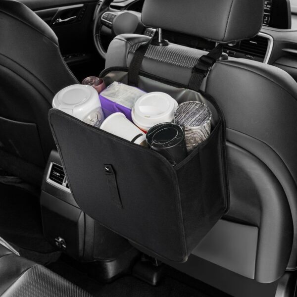 Foldable Car Trash Can: Hanging, waterproof, and leak-proof trash bag; multi-functional car storage bag (3-gallon)
