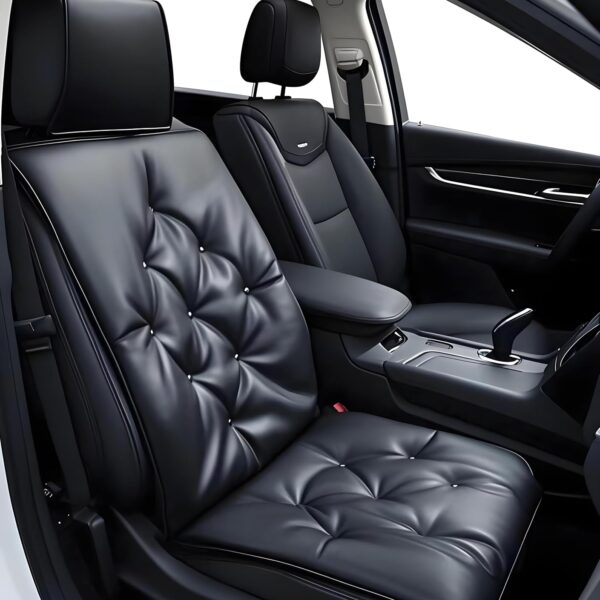 Big Ant Car Seat Cushion,PU Leather Auto Seat Cover Pad Pain Relief Cushion for Car Driver Seat Office Chair Home Use,Universal All Seasons 1pc